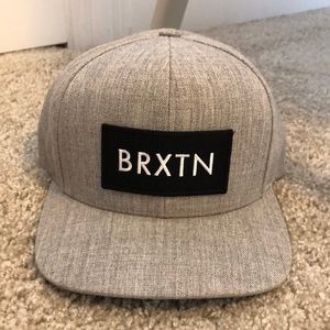 Men’s Brixton heather grey SnapBack hat